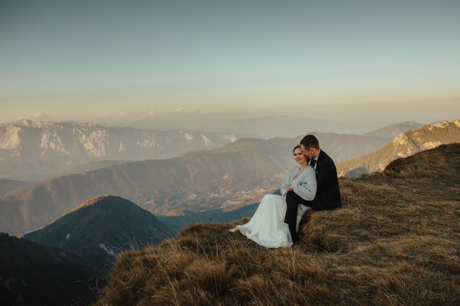 Wedding session in mountains - Italian & Slovenian Alps